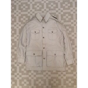Vintage Banana Republic Chore Jacket Size Medium Cream Off White